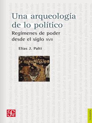 cover image of Una arqueología de lo político